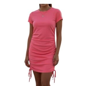 Calvin Klein Coral‎ Ruched Dress